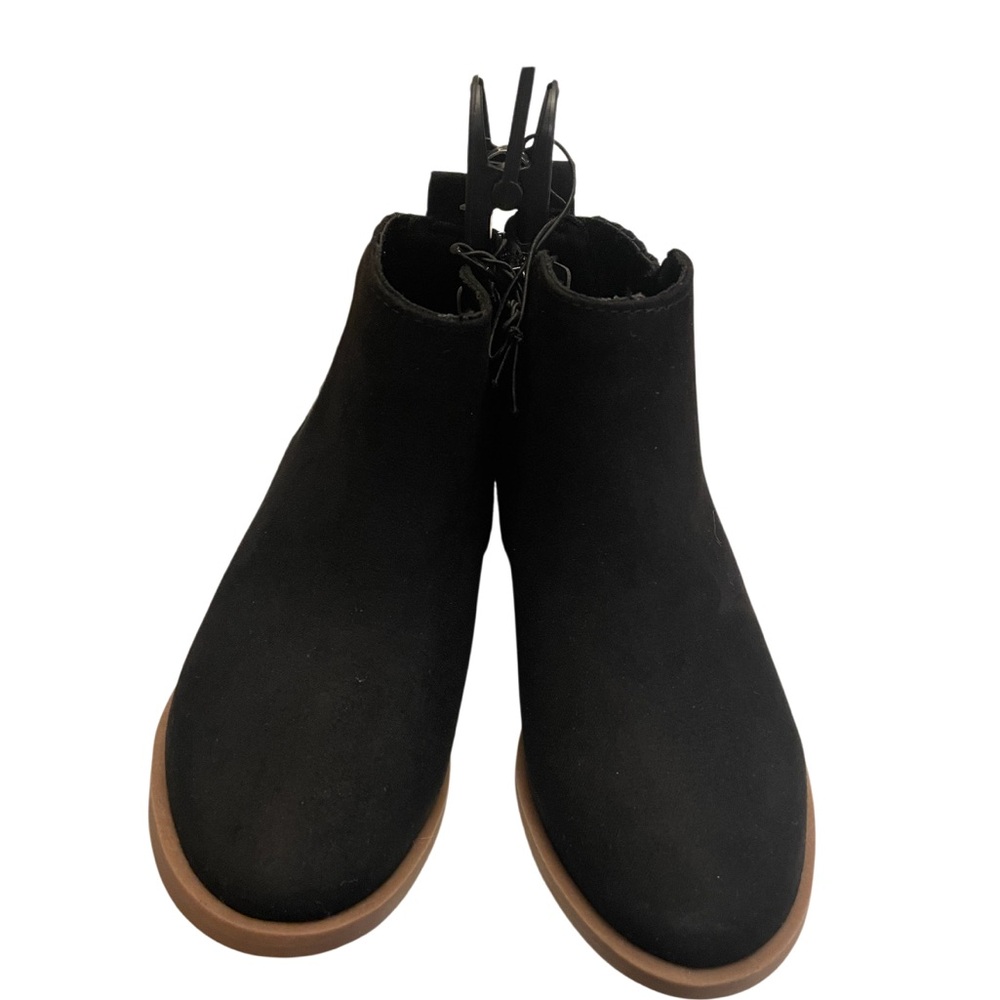 Wonder Nation toddler & Girls Fashion Black Ankle Boots